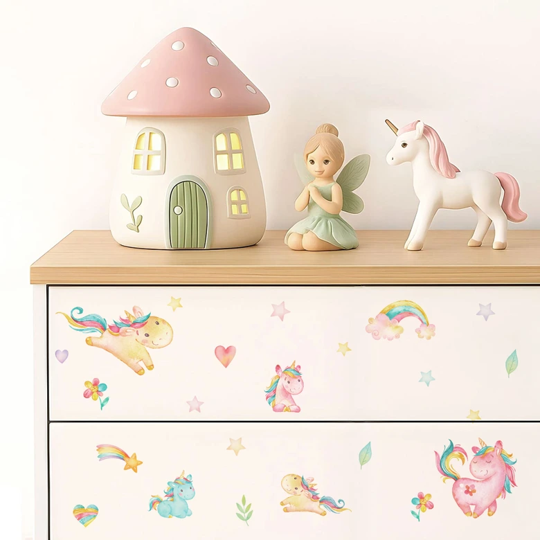 Sticker Einhörner für Kinder 