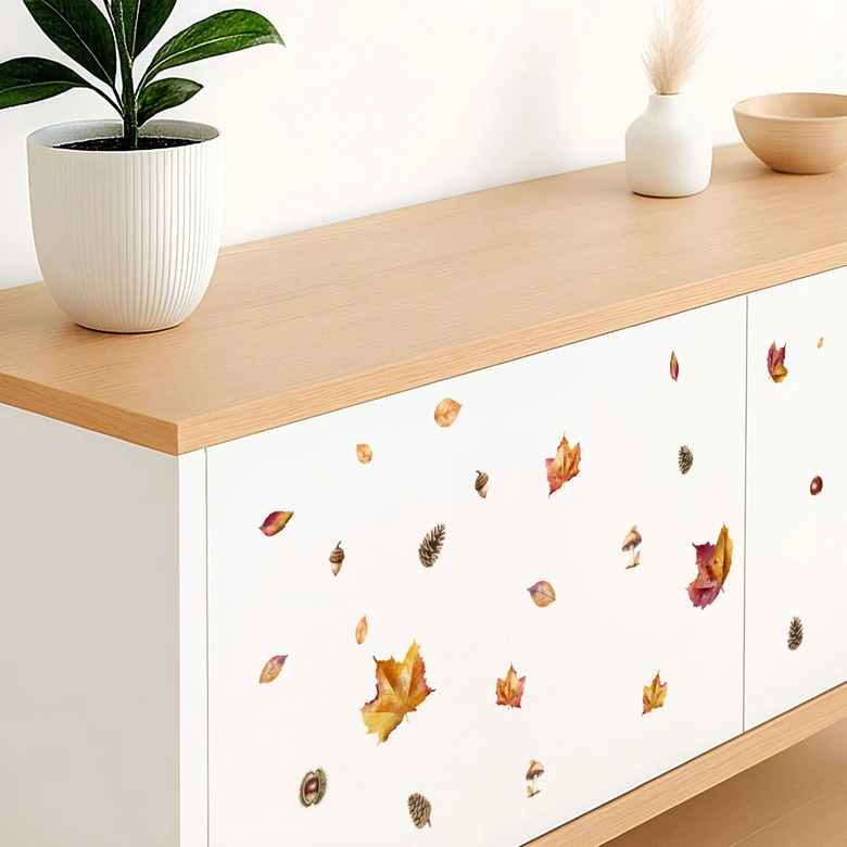 Stickers fall leaves 