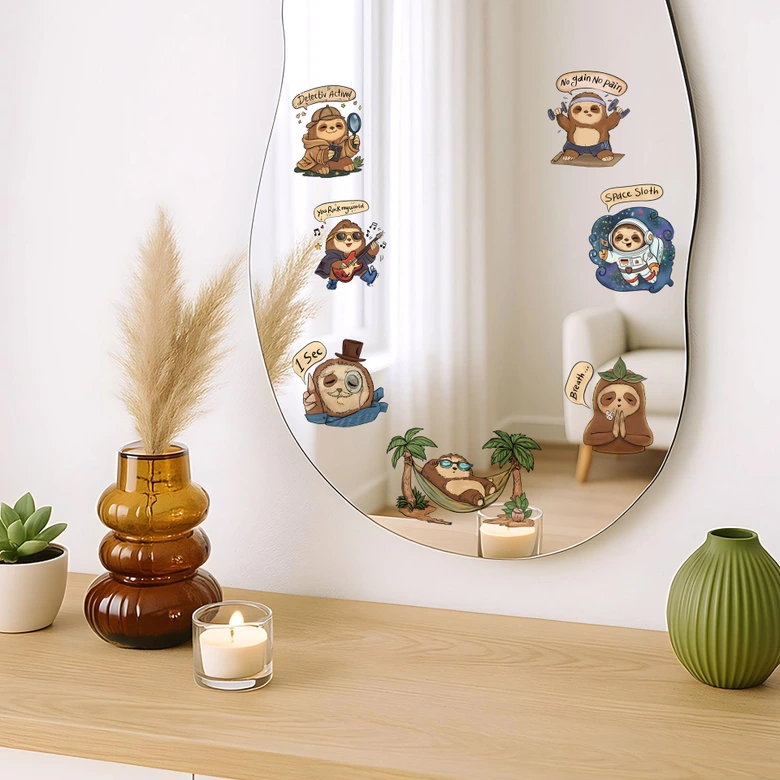 Stickers Funny sloth sayings 