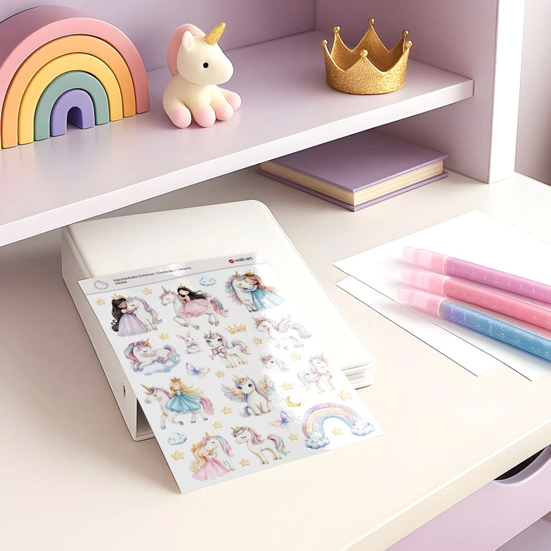 Autocollants Licornes de conte de fées 