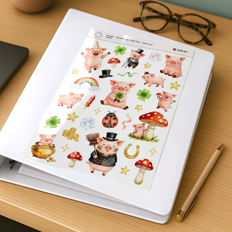 Sticker New Year - Lucky charm 