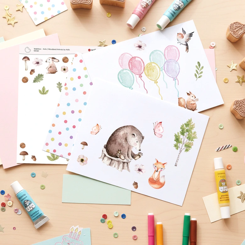 Autocollants animaux de la forêt - Kvilis 