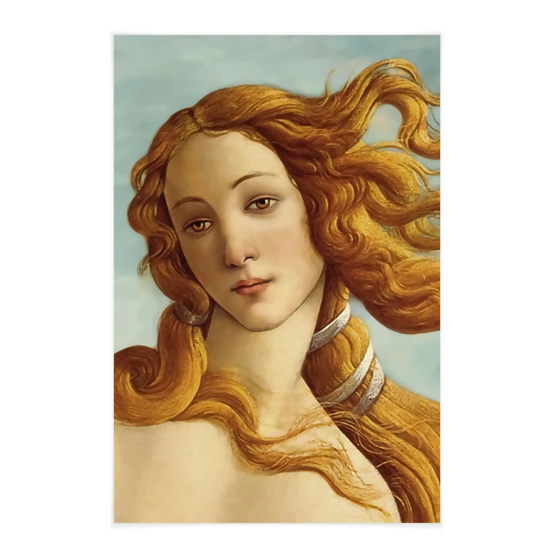 Textil poster Porträtt av Venus - Inspirerad av Botticelli 