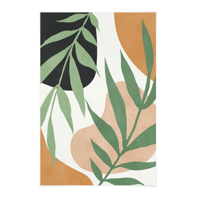 Obraz tkaniny Zielone gałęzie w dżungli - Costa 