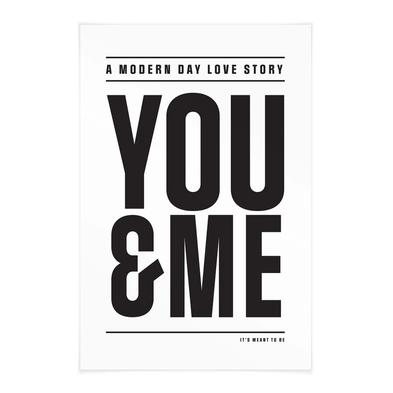 Affiche textile You and me - Kerr-Dineen 