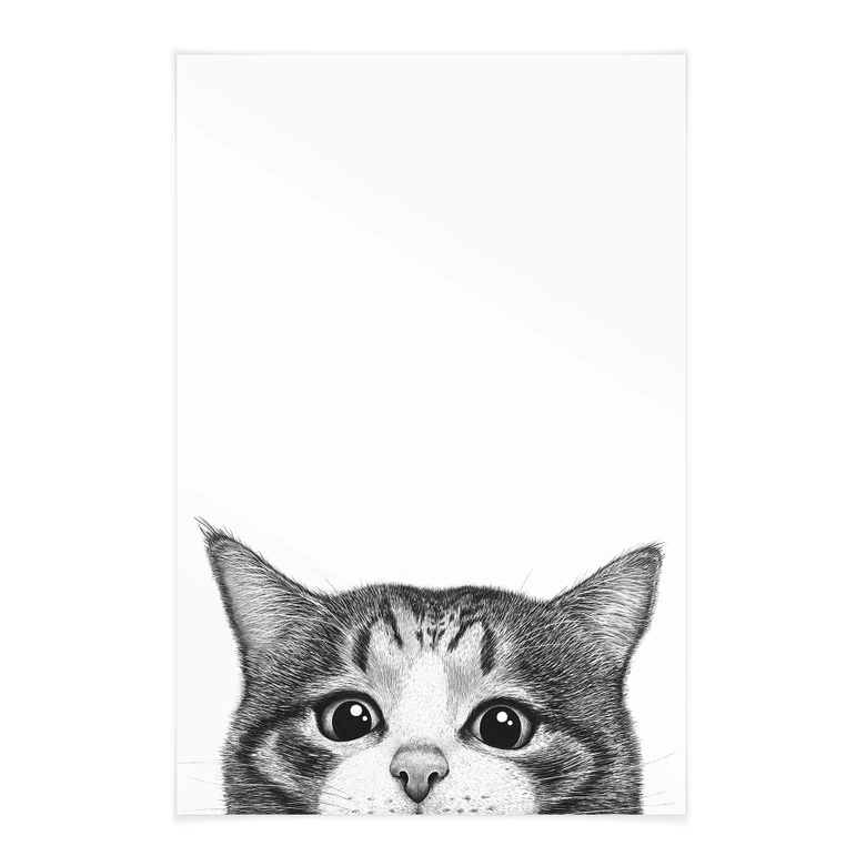 Póster de tela Gato curioso - Korenkova 