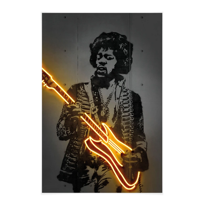 Stoffbild Jimi Hendrix - Mielu 