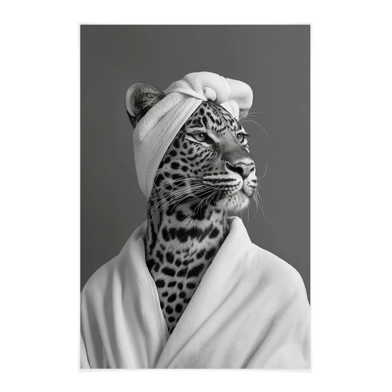 Stoffbild Royale Spa-Auszeit mit Leopard - Rahner 