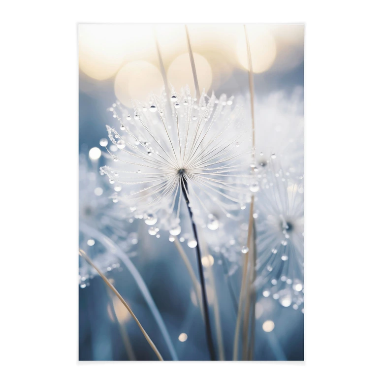 Stoffbild Funkelnde Pusteblumen - Treechild 
