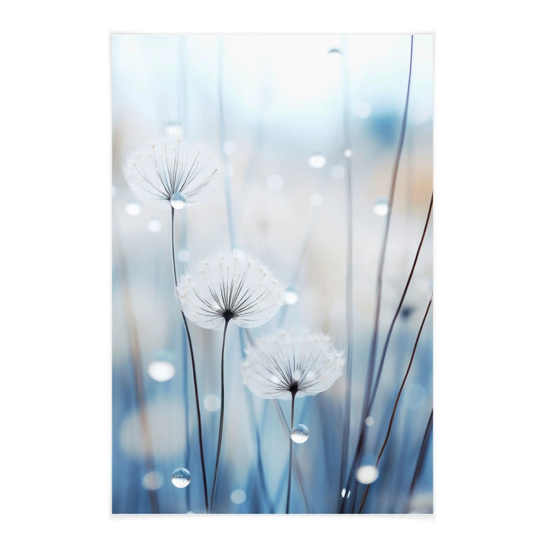 Obraz tkaniny perły rosy na mleczach - Treechild 