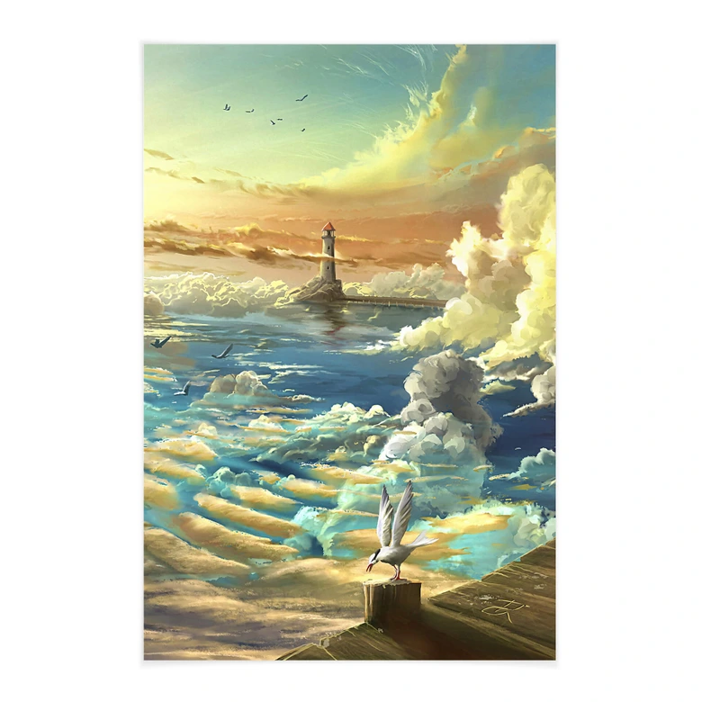 Affiche textile Aerroscape - Au bord du ciel 