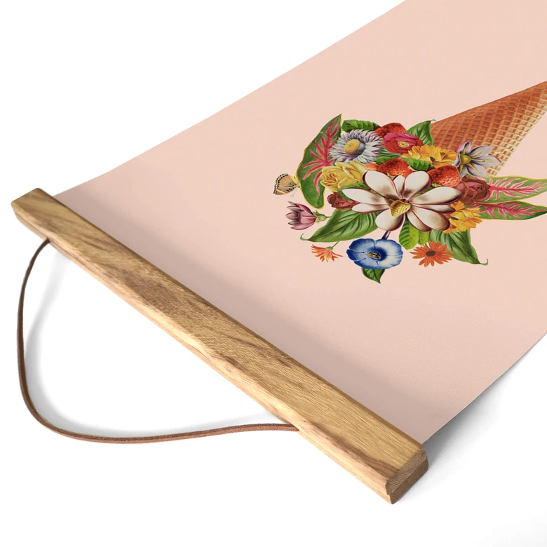 Stoffbild Frida Floral Studio - Blumige Eistüte 