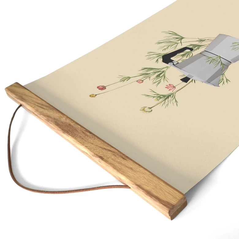 Stoffbild Frida Floral Studio - Mokka Floral 