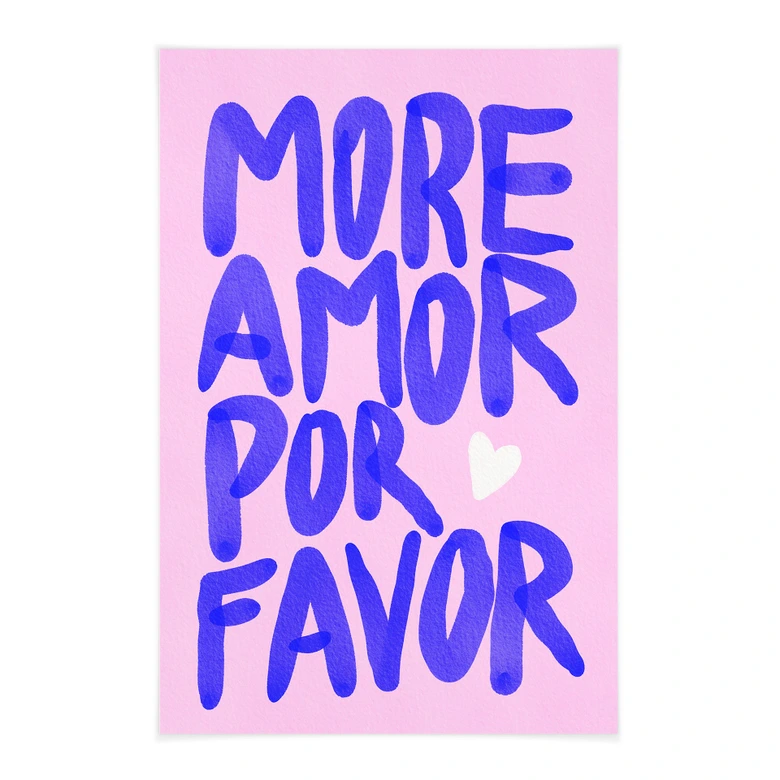 Obraz tkaniny Więcej amor por favor - Bloom 