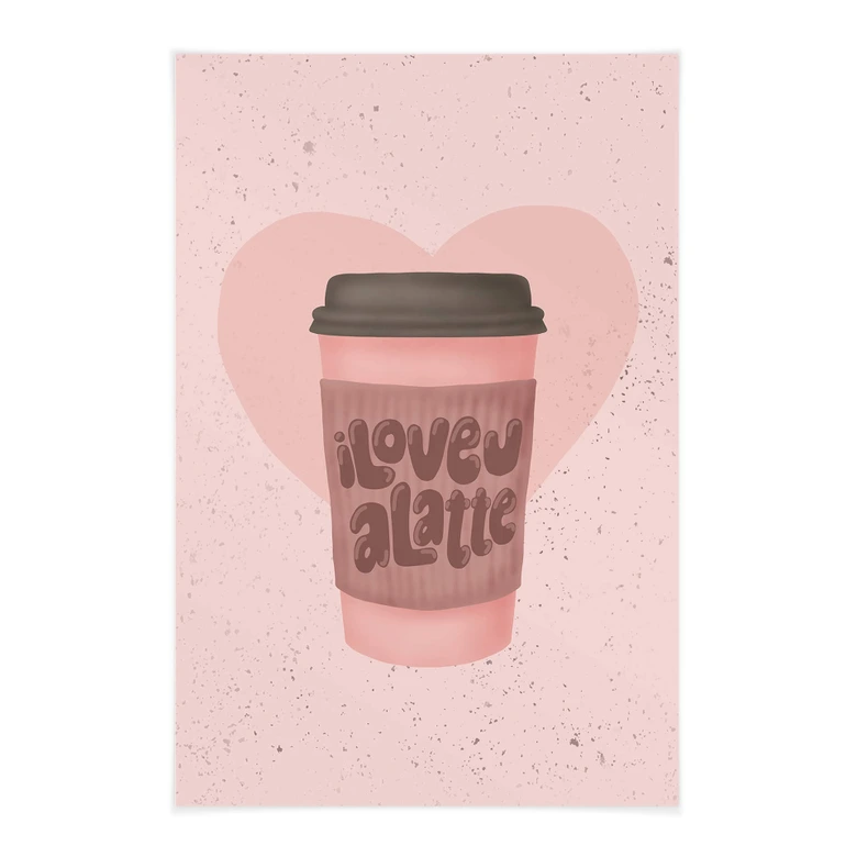 Póster de tela de café - Eleonora - Love you a Latte 