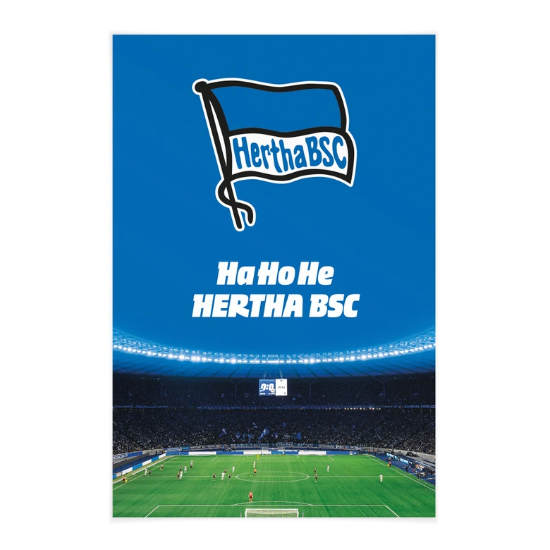 Textielposter Hertha BSC - HaHoHe 