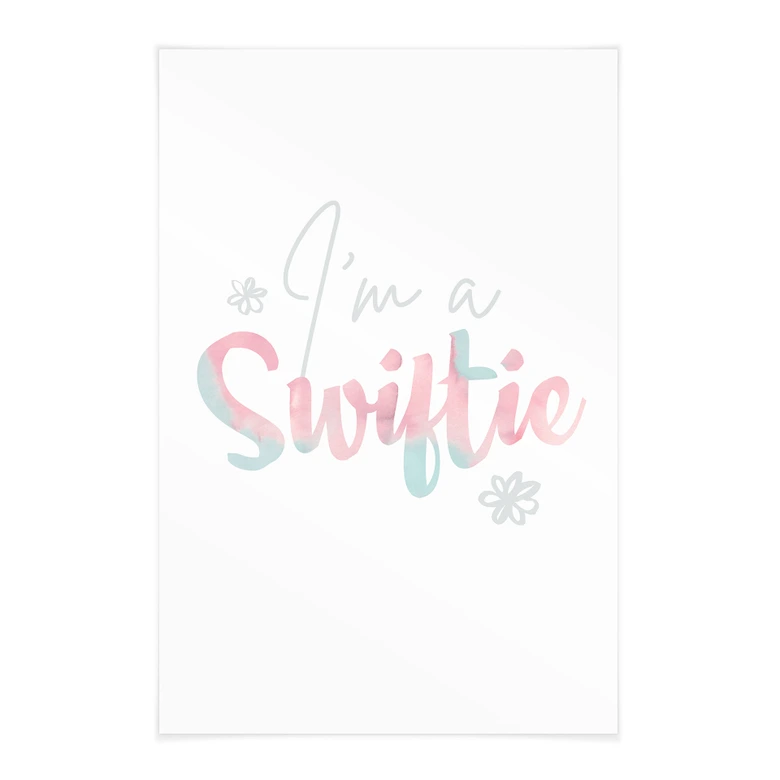 Póster de tela I'm a Swiftie - inspirado en Taylor Swift 