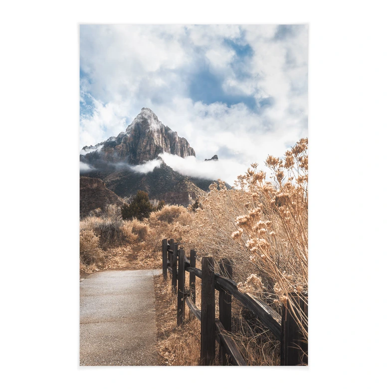 Affiche textile Le chemin vers le sommet - Iqbal 
