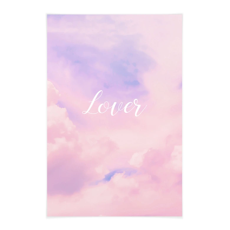 Textielposter Lover- geïnspireerd door Taylor Swift 