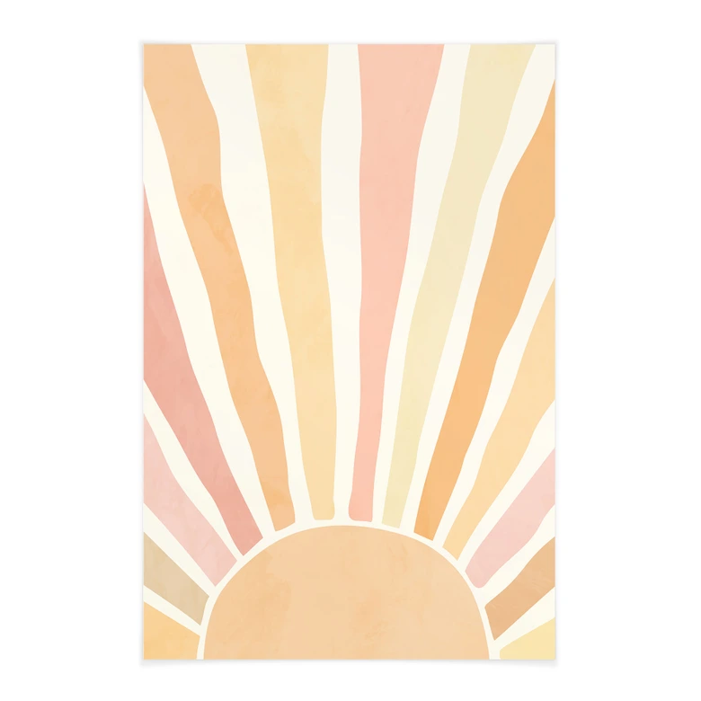 Stoffbild Boho Sonnenstrahlen - Manovski 