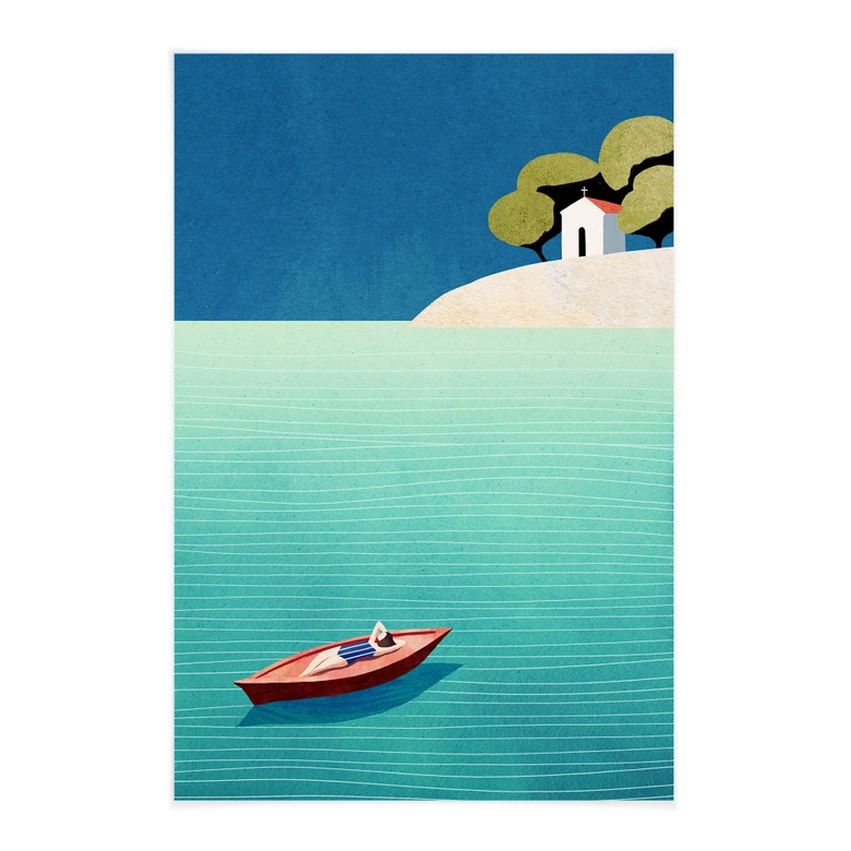 Affiche textile Sieste en été - Rivers 