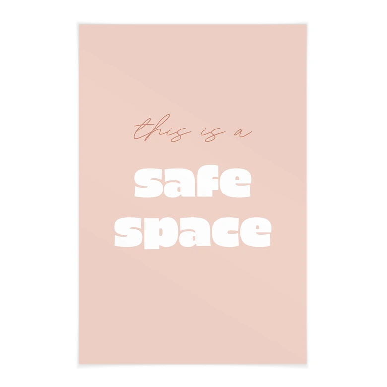 Stoffbild This is a safe space 
