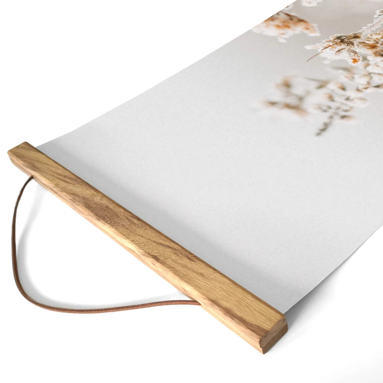 Stoffbild Annie - Eisblüten - Panorama 