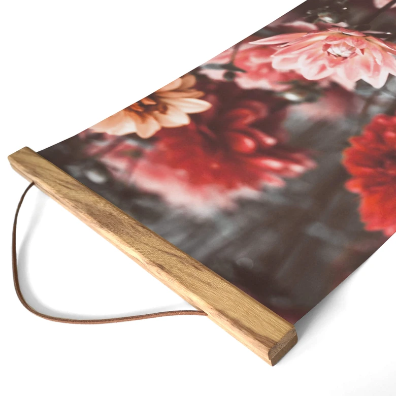 Obraz z tkaniny Annie - Letnie kwiaty - Panorama 