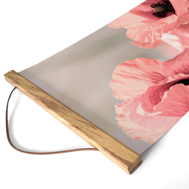 Stoffbild Delgado - Mohnblumenromantik 