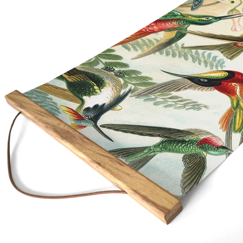 Textielposter Haeckel - Kolibries 