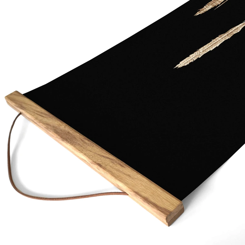 Cubistika Tekstil plakat - Gyldne marker - Panorama 