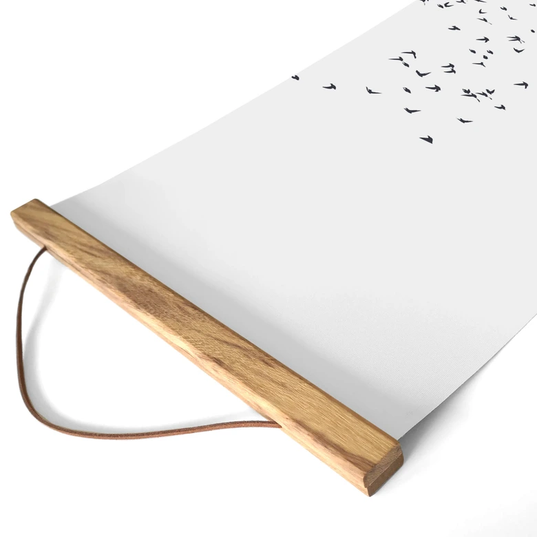 Textielposter Kubistika - High in the Mountains 