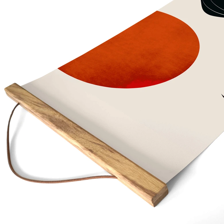 Illustration af Tekstil plakat - Kubistika - Drømme om natten - Panorama 