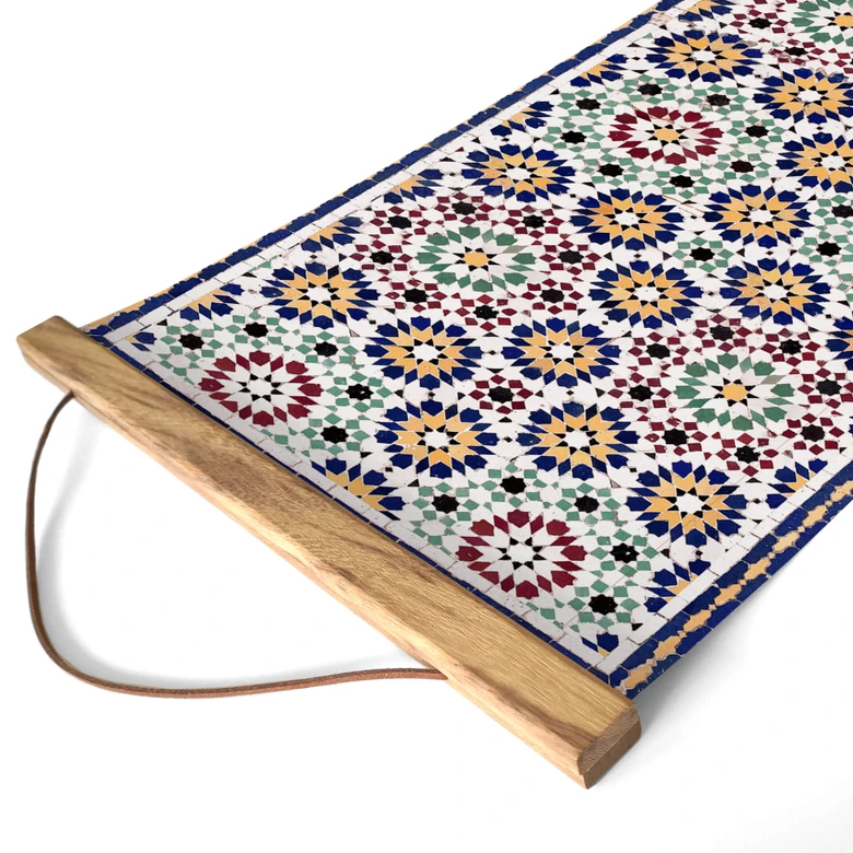 Stoffbild Orientalische Kacheln 01 - Panorama 