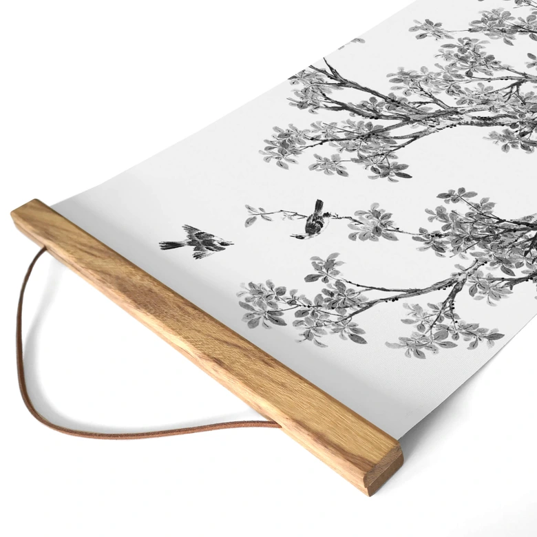 Stoffbild Yuan - Osmanthus Baum - Panorama 