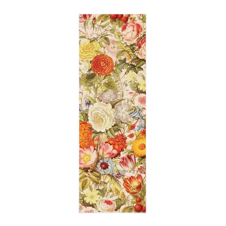 Stoffbild Farbenfrohe Blumencollage - Frida Floral Studio - Panorama 