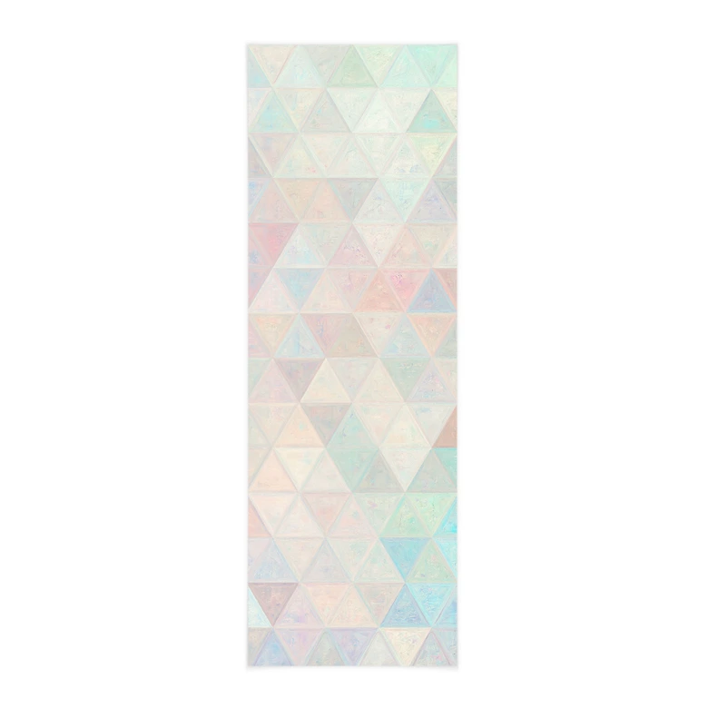 Affiche textile Triangles de mosaïque colorés - Jaszke 