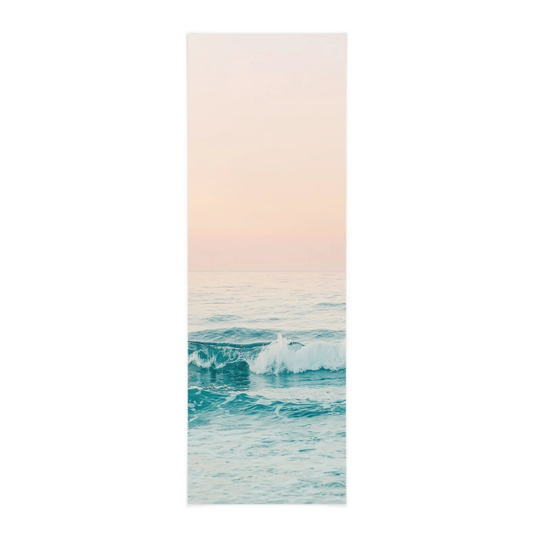 Affiche textile La mer bleue rencontre le ciel rose en Grèce - Sisi & Seb 