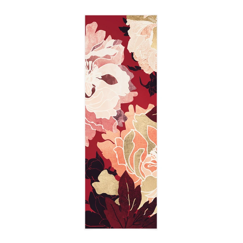 Stoffbild Pfingstrosen mit großen Blüten - SpaceFrog Designs - Panorama 
