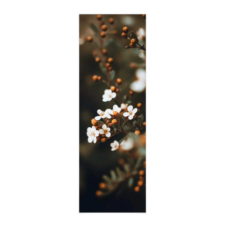 Póster de tela Treechild - Flores de otoño - Panorama 