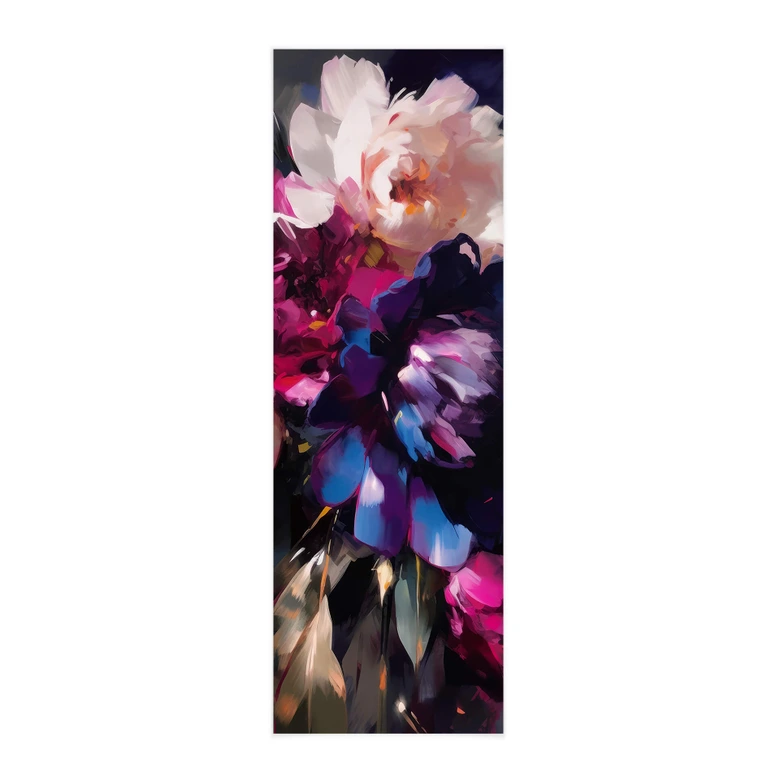Affiche textile Treechild - Arrangement de fleurs vintage - Panorama 
