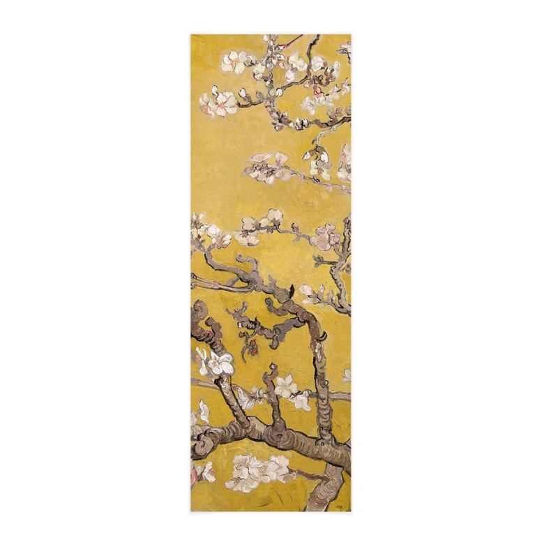 Affiche textile van Gogh - Fleur d'amandier ocre 