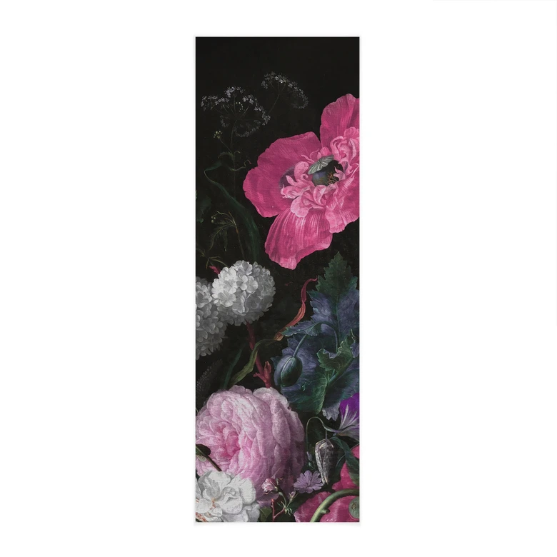 Affiche textile Bouquet floral style mignonnette - Bloomery Decor - Panorama 