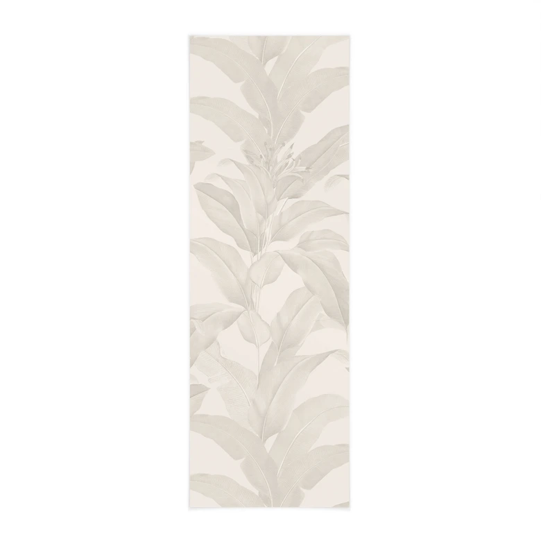 Stoffbild Urban Jungle Tropenblätter Creme - Bloomery Decor - Panorama 