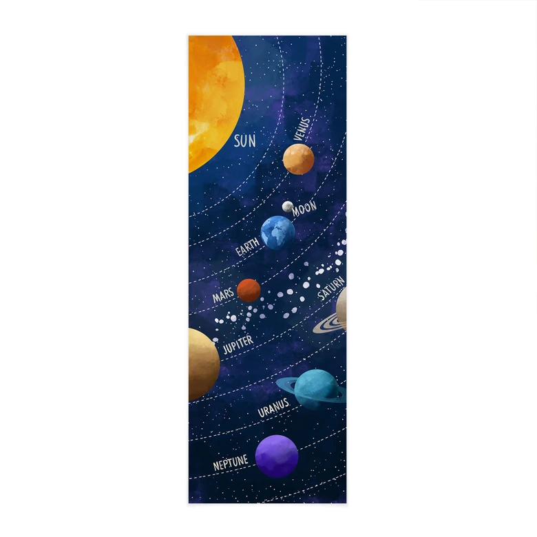 Stoffbild Sonnensystem mit Planeten und Sonne - Cats & Dotz - Panorama 