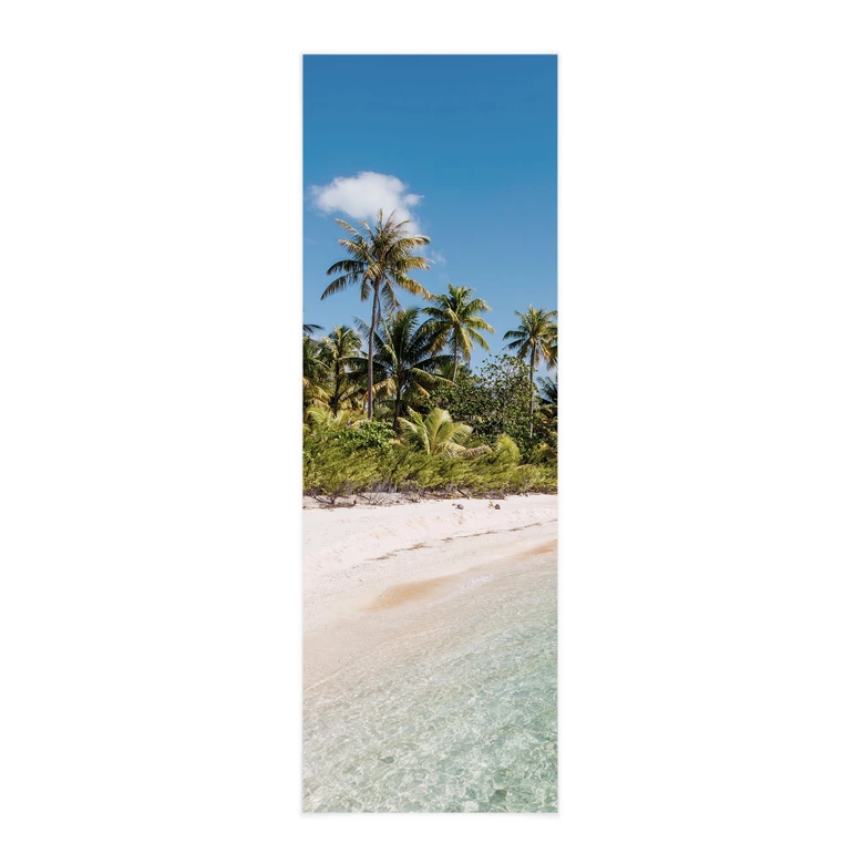 Affiche textile Plage de palmiers dans les mers du Sud - Colombo - Panorama 