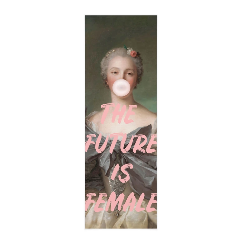 Stoffbild Die Zukunft ist weiblich - Grace Digital Art - Panorama 