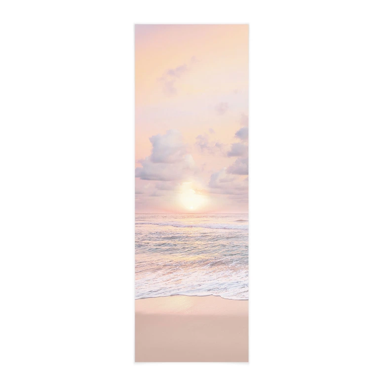 Affiche textile Coucher de soleil sur la plage et la mer - Sisi & Seb - Panorama 