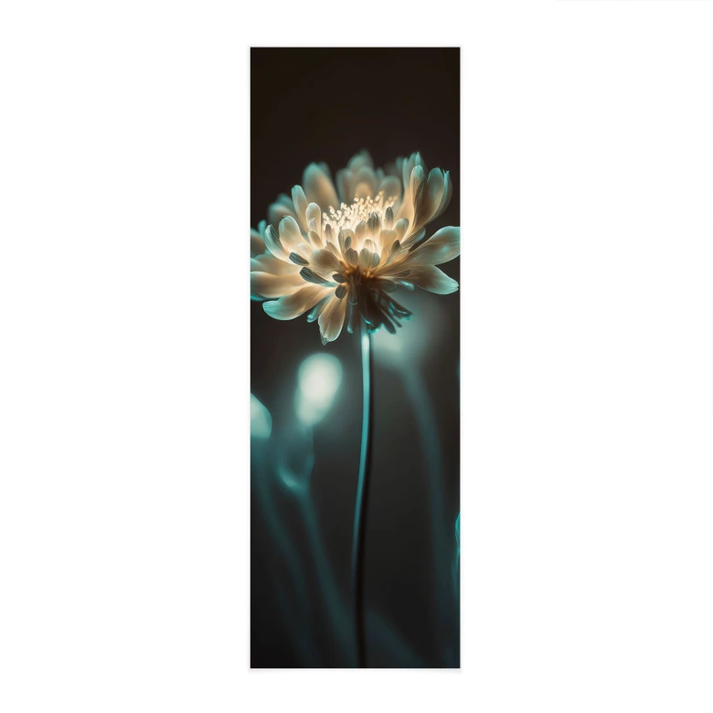 Obraz z tkaniny Świecące kwiatowe serce - Treechild - Panorama 