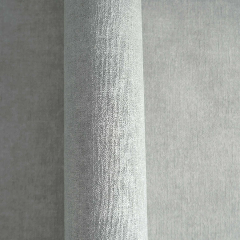 Leinenoptik Strukturtapete Grau - Moderne Vliestapete 